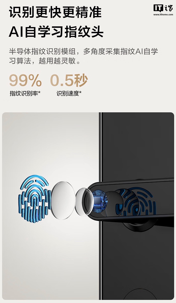 京东京造推出M10智能指纹门锁369元(图3)